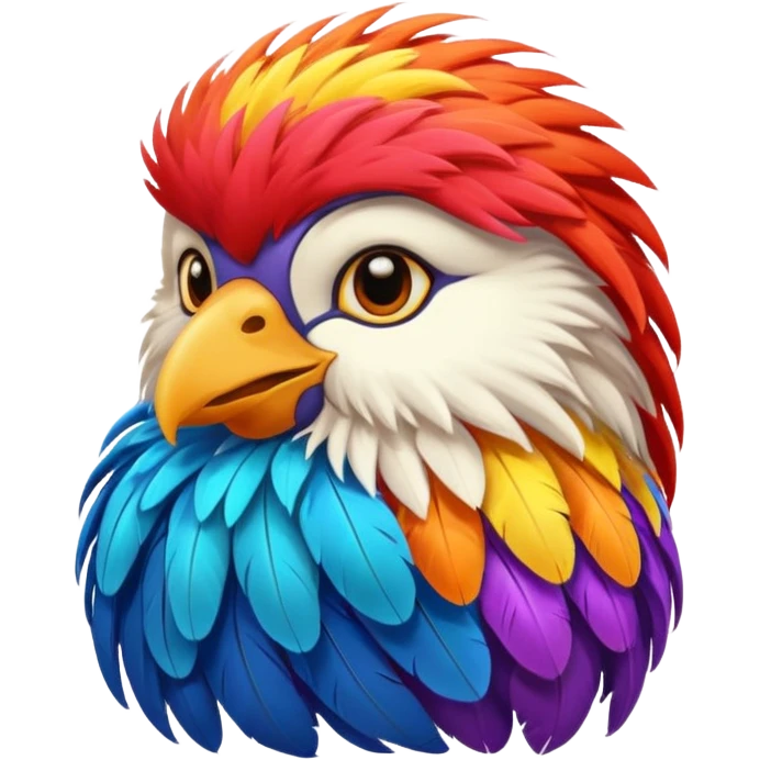 long haired bird emoji