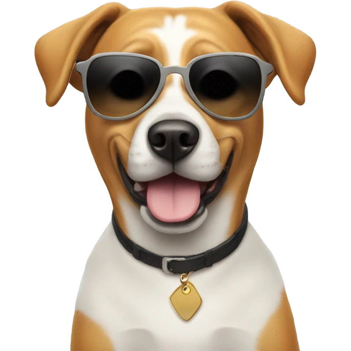 Dog with sunglasses  emoji