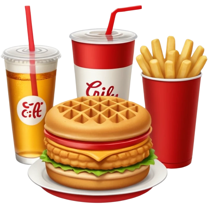Chick fil a meal emoji