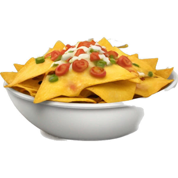 a bowl of loaded nachos emoji