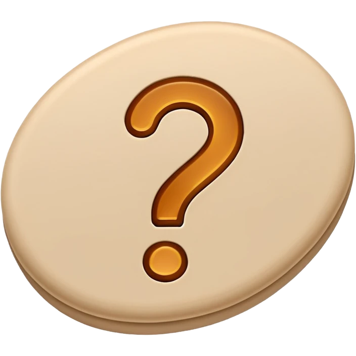 beige question emoji