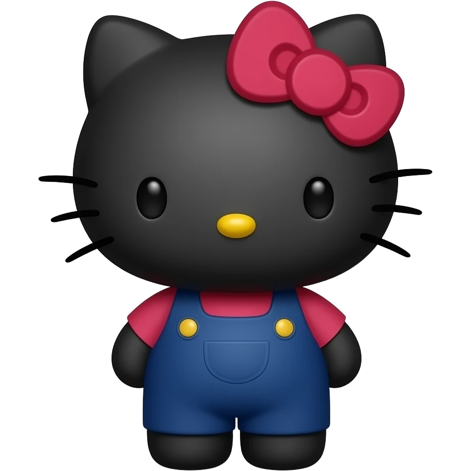 black hello kitty emoji