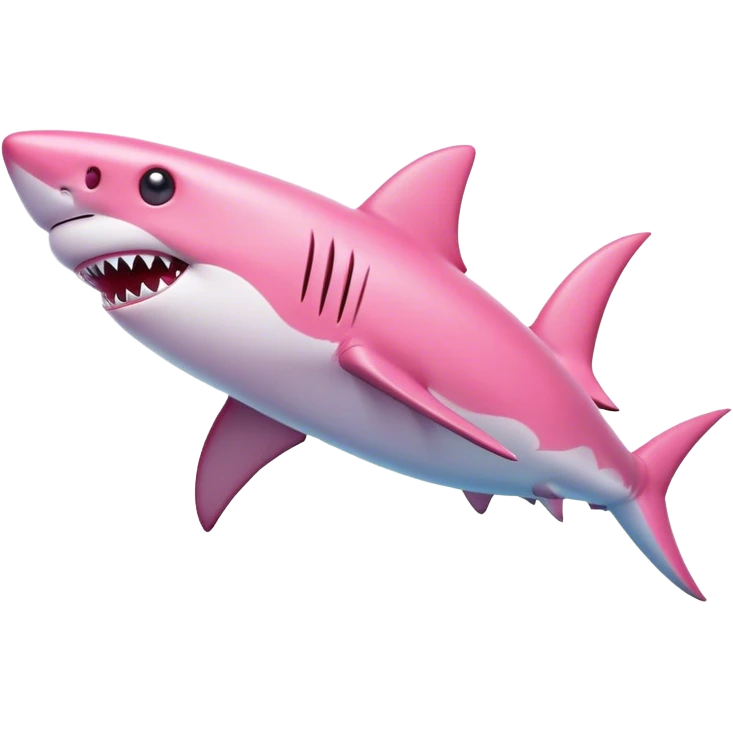 pink shark emoji