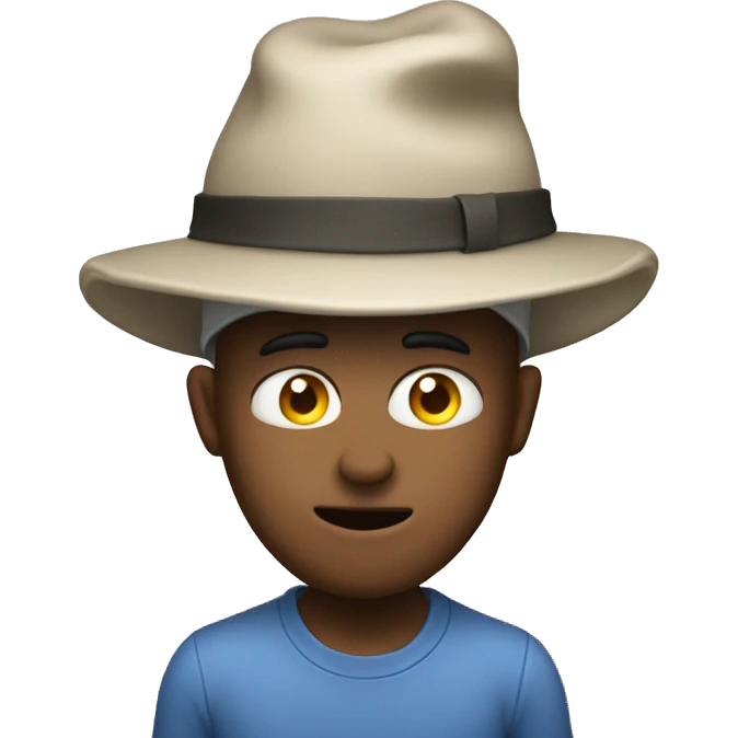 Fart wearing a hat emoji