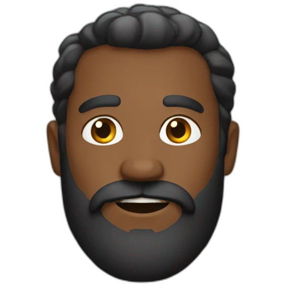 BARBE NOIR emoji