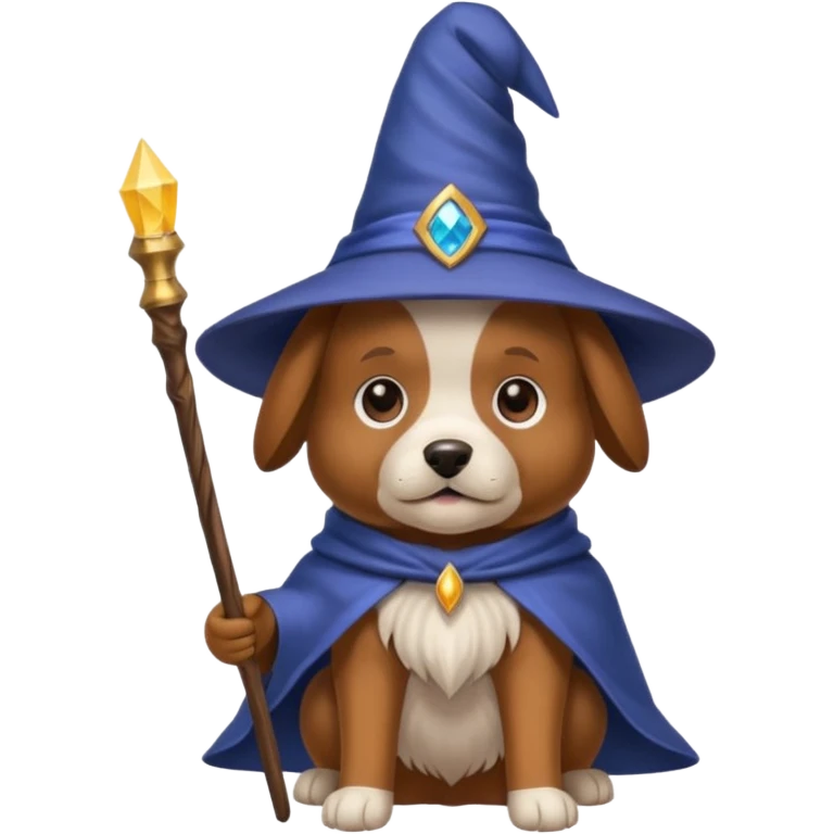 Dog wizard emoji