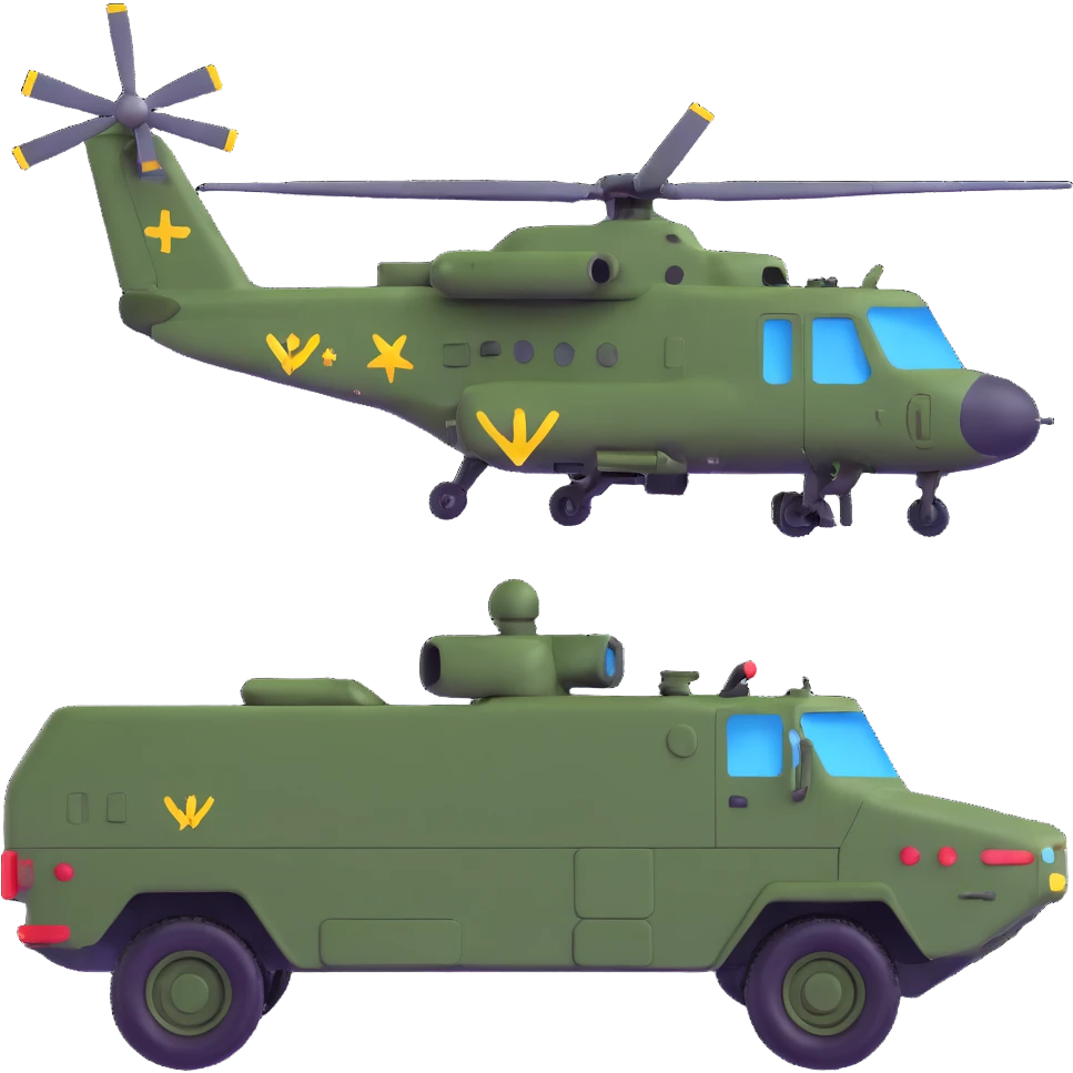 Ukrainian military transport emoji