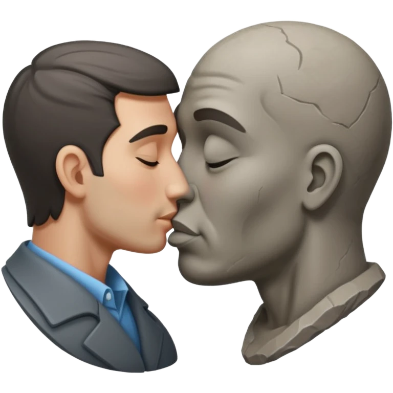 Man kissing 🗿 emoji