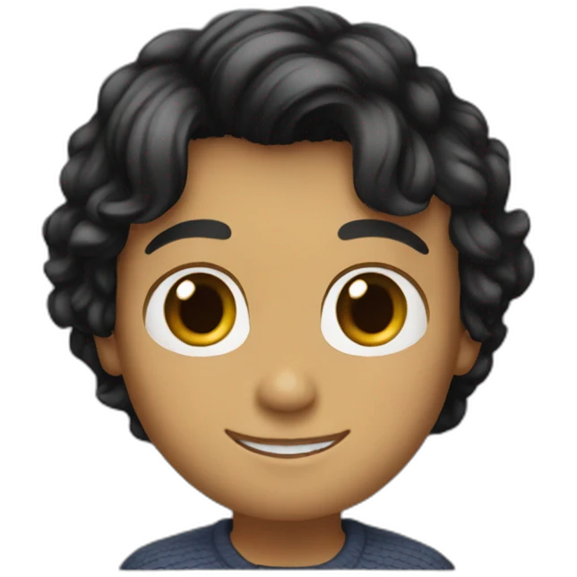 Simon Baker hug a black girl brown eyes and short black hair emoji