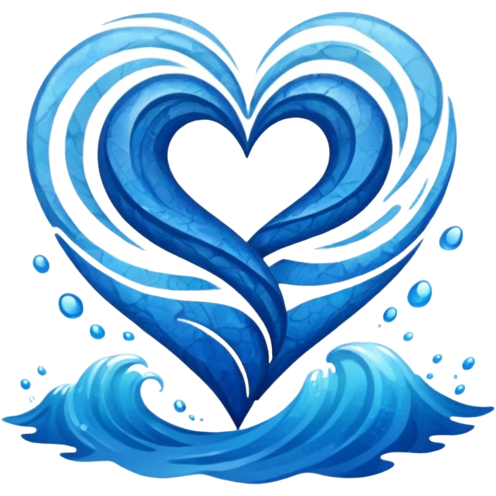 ocean heart emoji