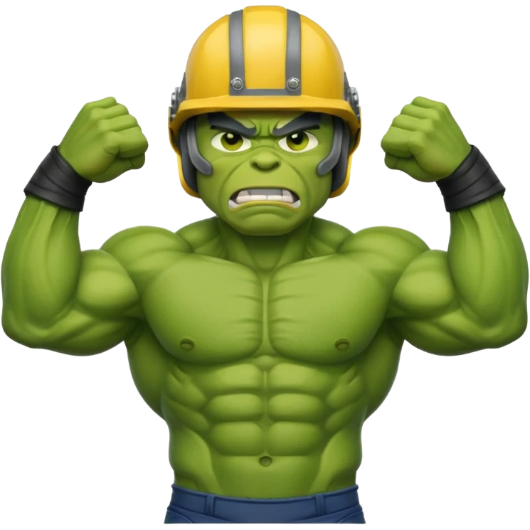 hulk de capacete emoji