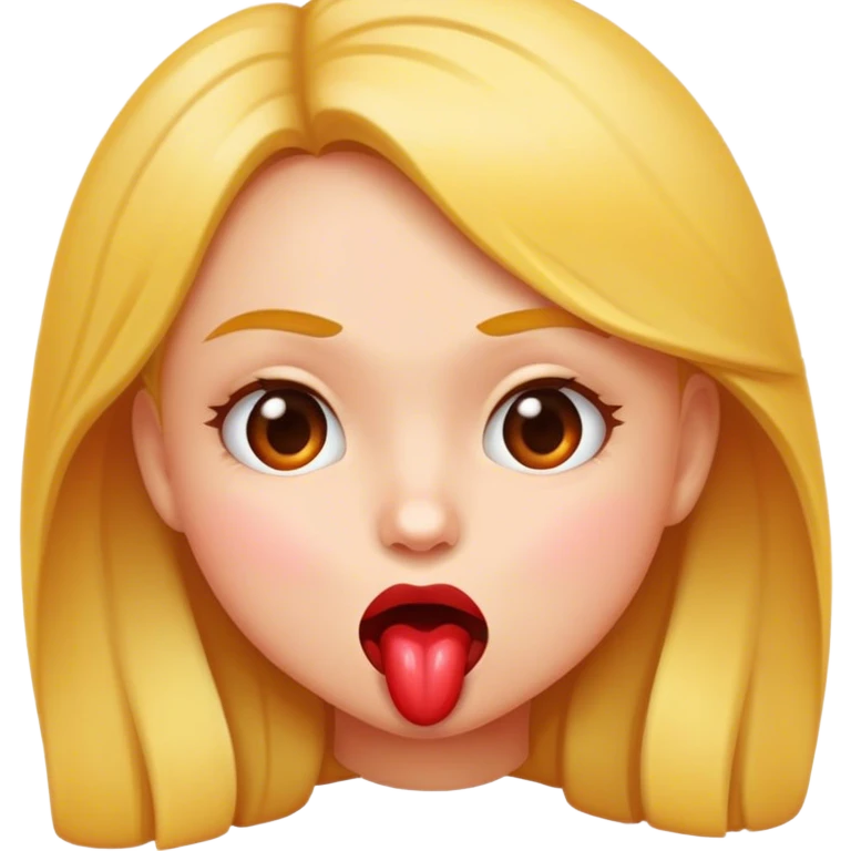 girl biting lip emoji