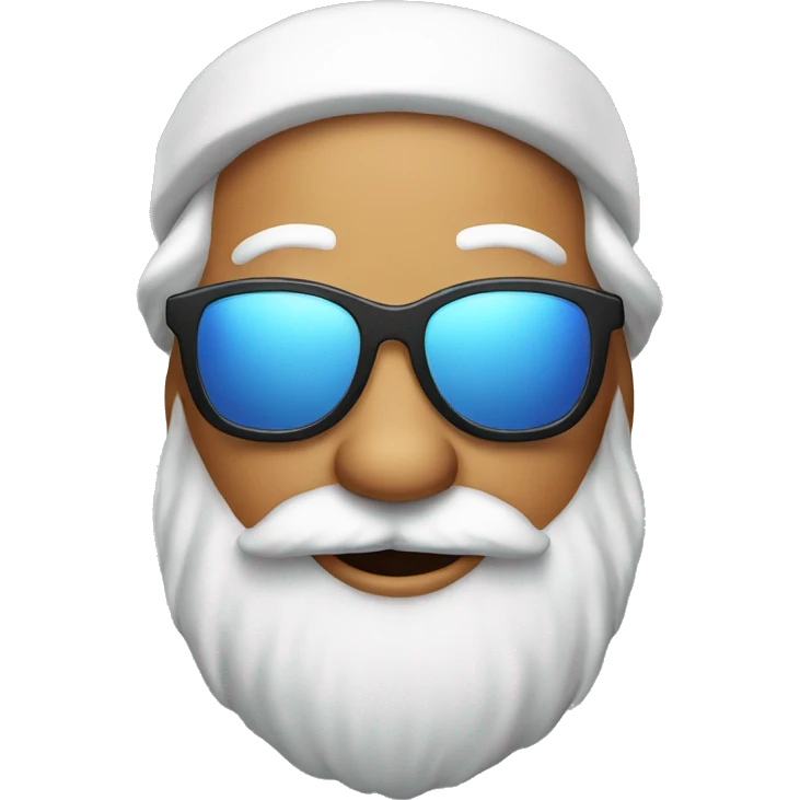 Santa claus with sun glasses  emoji