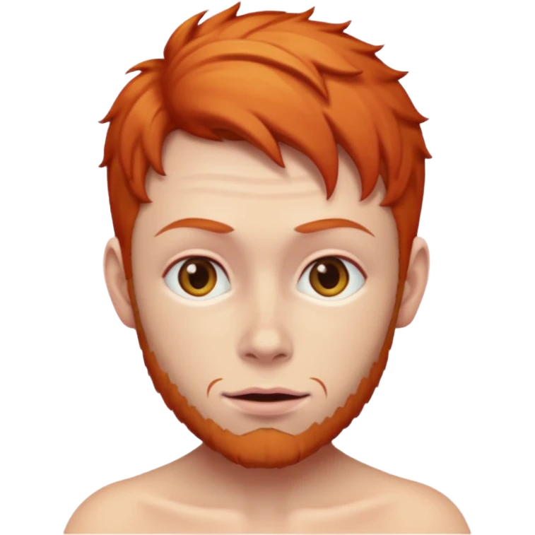ginger person with red skin emoji