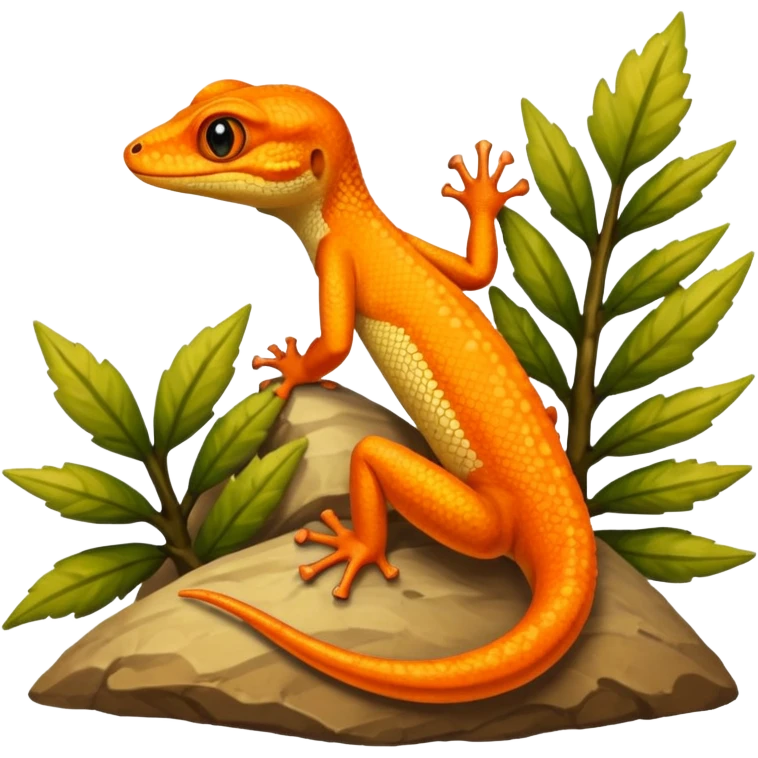 Fais moi un gecko à crête  emoji