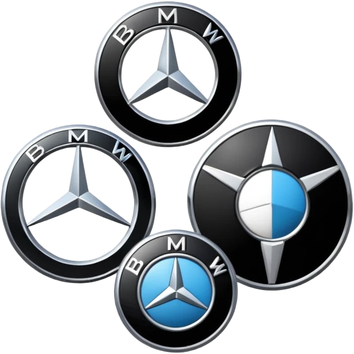 mercedes and BMW logo emoji
