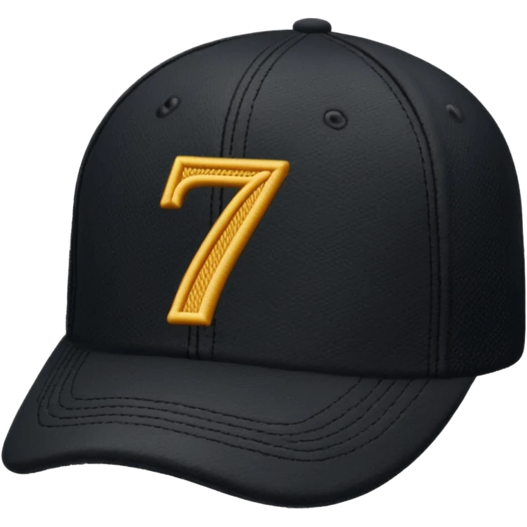 A black cap with 701 on the front  emoji