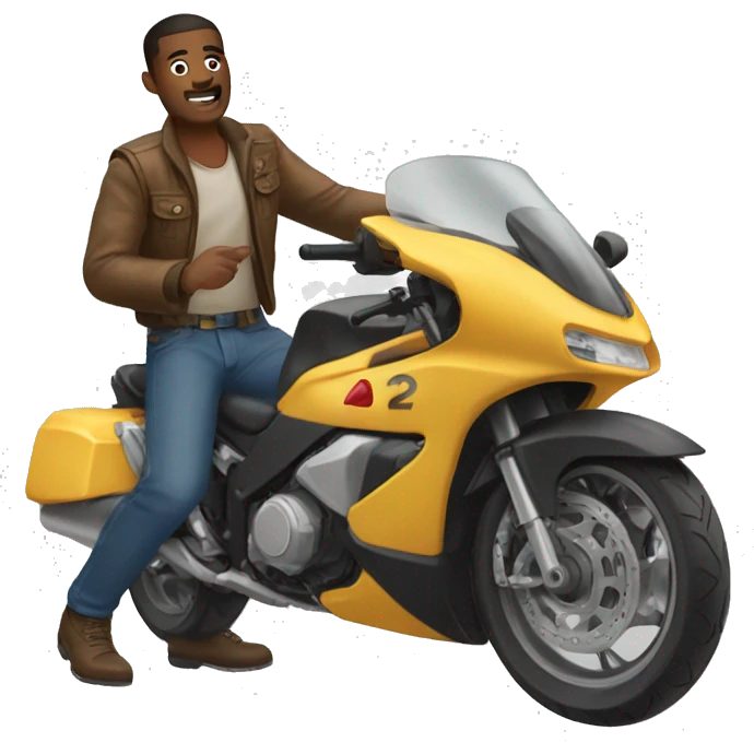 🏍️🪽 emoji