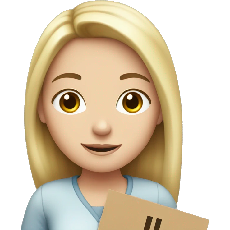 a white girl holding a sign that reads “hi izzy” emoji