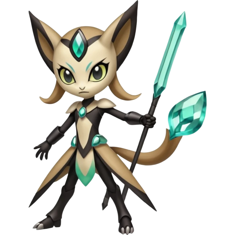 Cool epic legendary badass edgy handsome realistic Meloetta-Inteleon-Gabite-Pokémon-Fakémon-fusion-hybrid-creature emoji