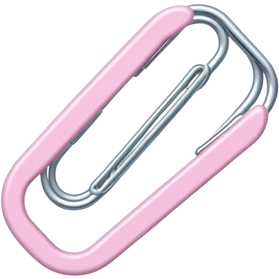 pastel paper clip emoji