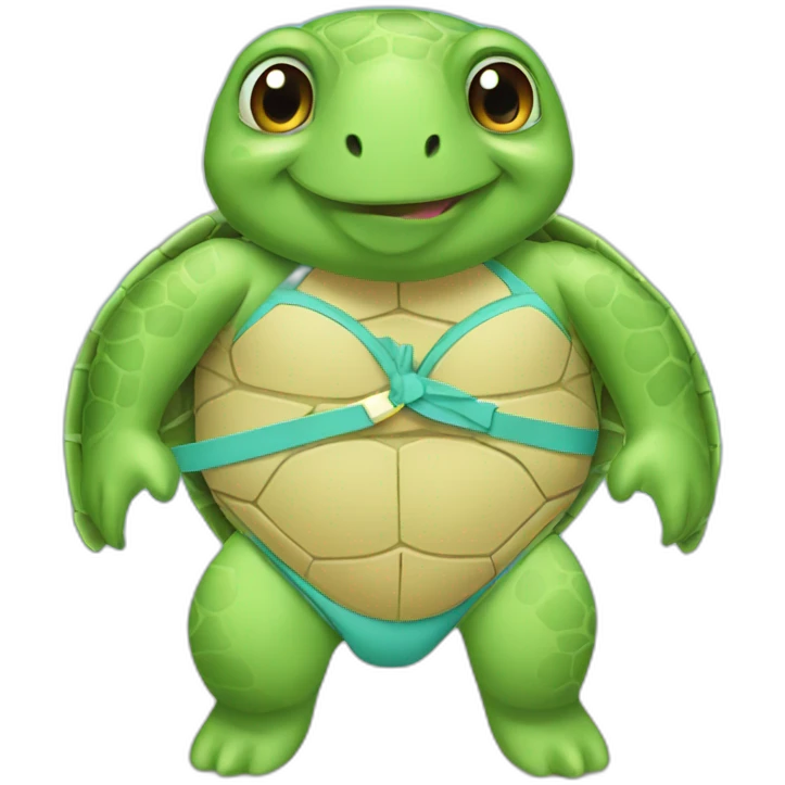 turtle in a bikini emoji