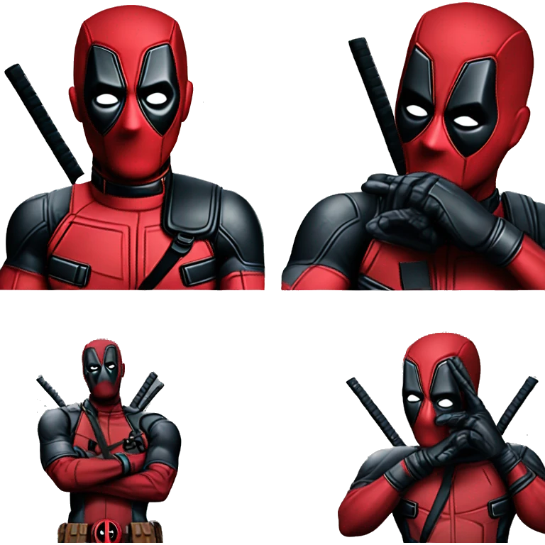deadpool bye bye  emoji