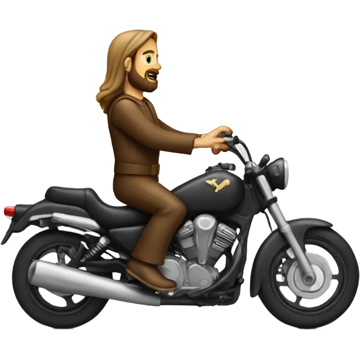 christ on a motorcycle emoji