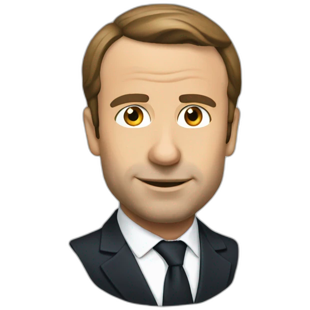 Macron en string emoji