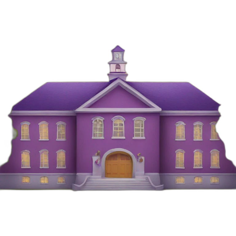 Purple school emoji