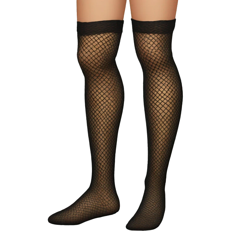 fishnet stockings leg emoji