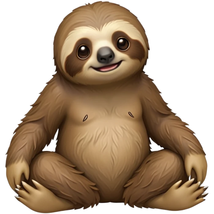 cinematic-sloth-realistic-full-body-sitting-emoji,-long-curved-claws-clinging,-thick-shaggy-brown-fur-slightly-ruffled,-head-tilted-dramatically,-slow-blinking-eyes-filled-with-serene-wisdom,-simplified-yet-realistic-focused-features,-highly-detailed,-glowing-with-an-almost-sarcastic-glow emoji