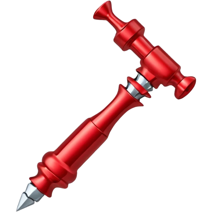 red corkscrew emoji