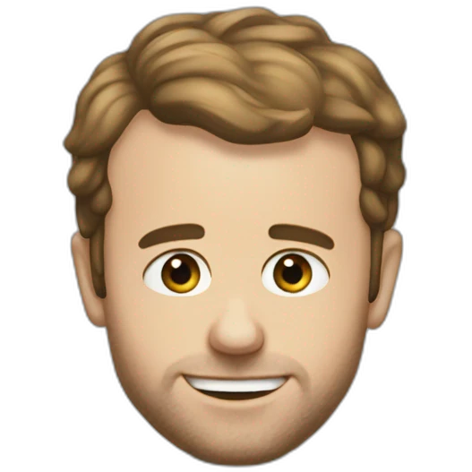 Macron au toilette emoji