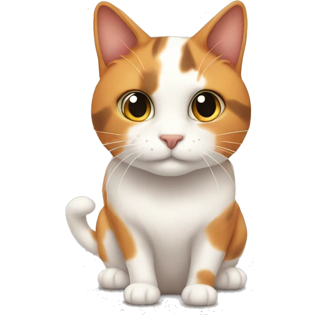 A calico cat ￼ emoji