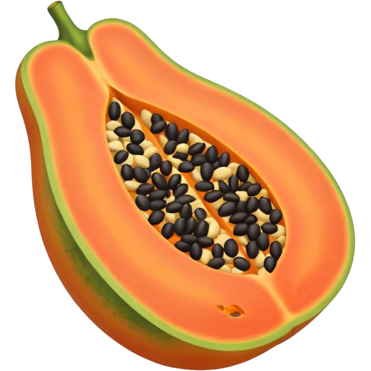 Papaya with seeds emoji