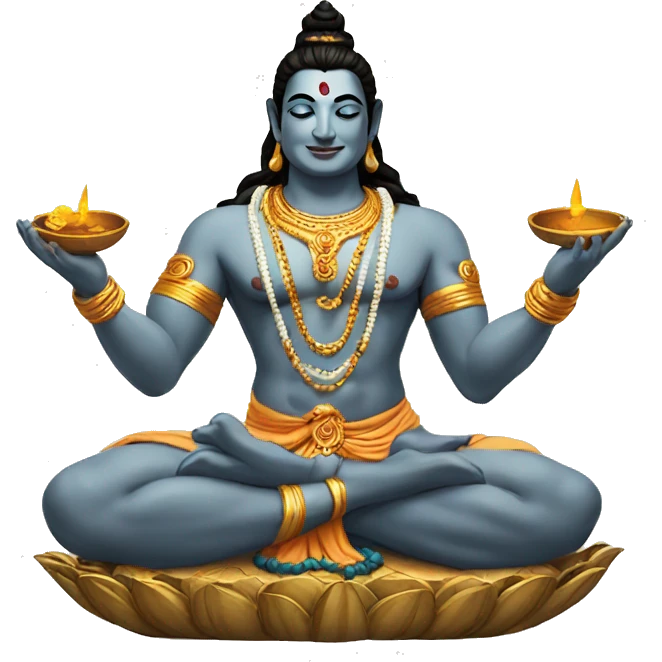 Shiva giving blessings  emoji