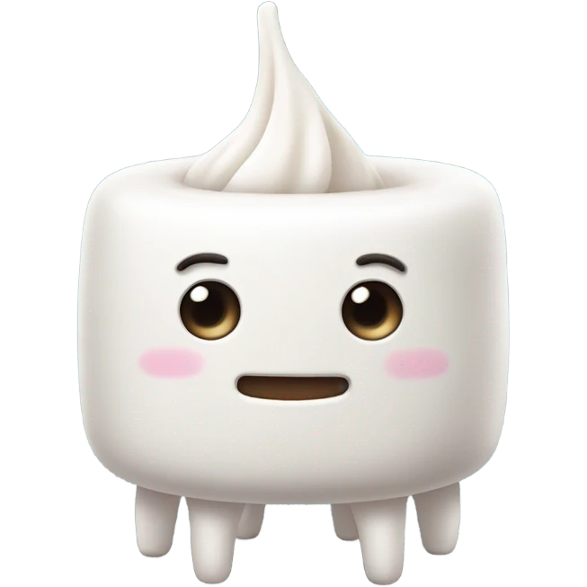 marshmellow with legs  emoji