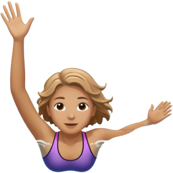 person swimming laps in pool zoomed out showing lap swiming back stroke, no more zoomed out full body but par under water I want to see the water emoji