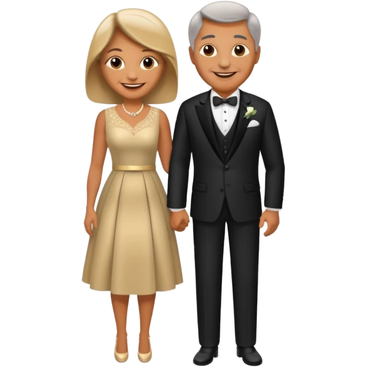 Couple celebrating 40th wedding anniversary  emoji