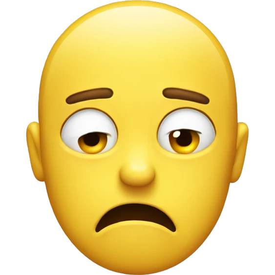 Stressed out yellow emoji emoji