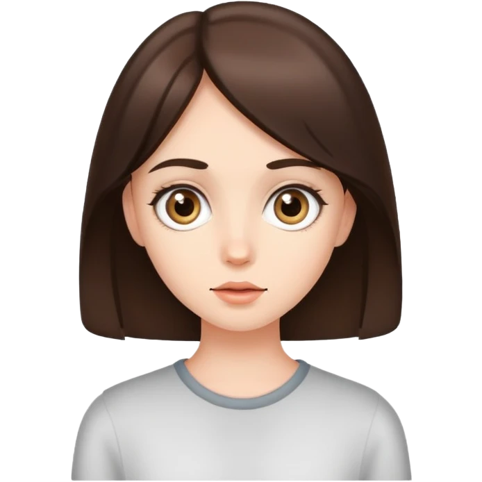 Young brunette on Adderall emoji