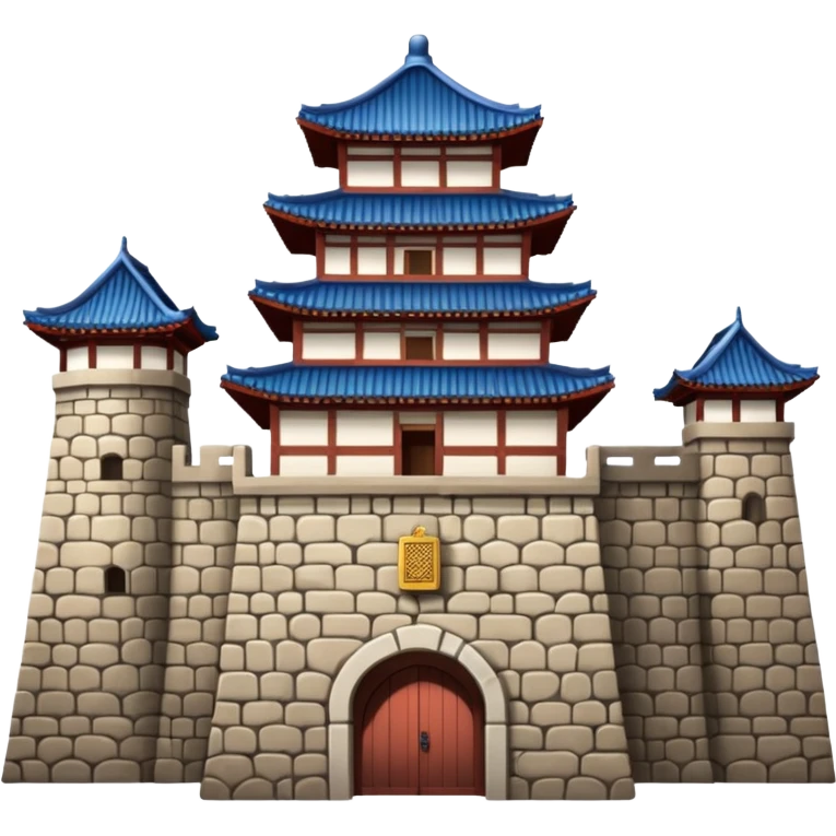 South Korea 
Hwaseong Fortress Palace castle emoji