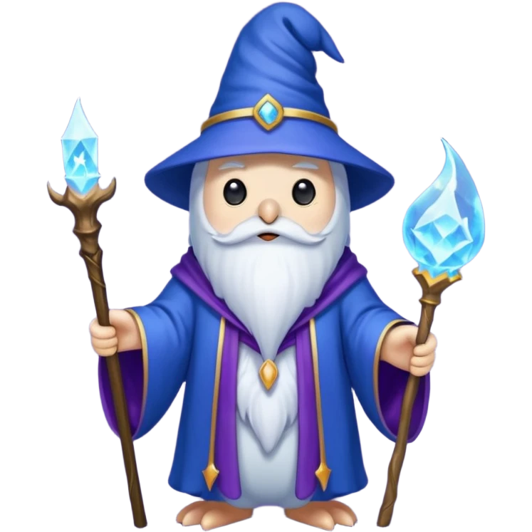 Penguin Wizard emoji