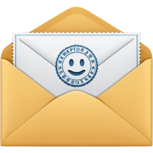 envelop with stamp emoji