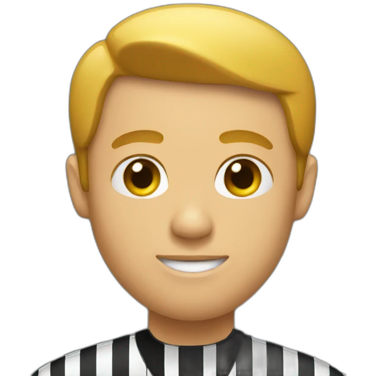 Football referee emoji