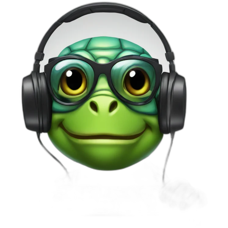 Dj turtle emoji