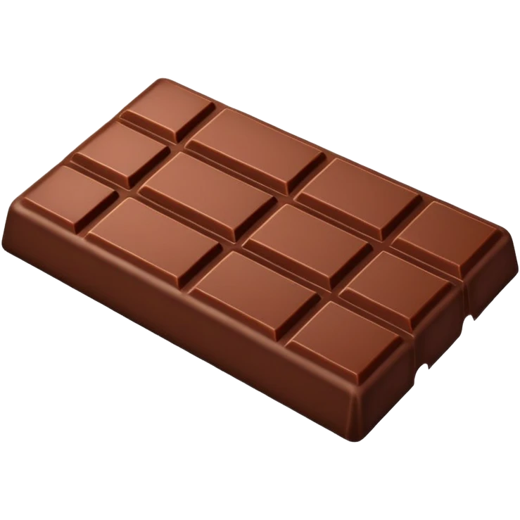 a chocolate bar with half red wrapped emoji