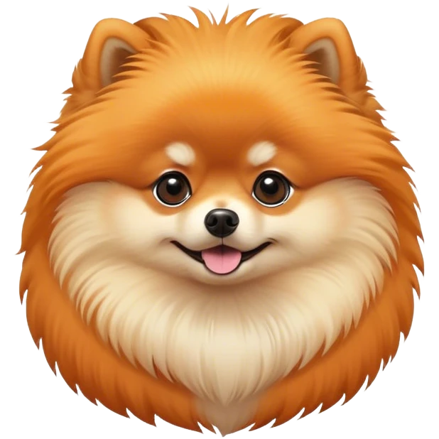 Pomeranian dog emoji