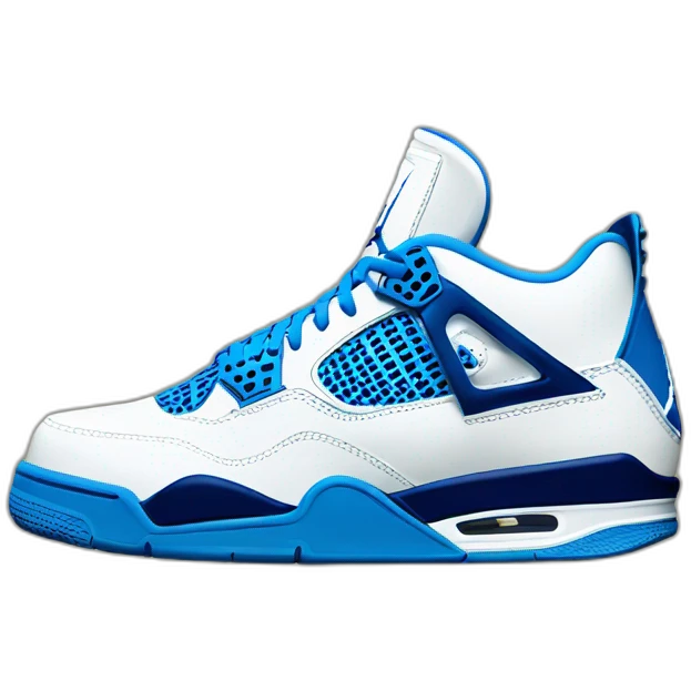 Jordan 4 fed blue emoji